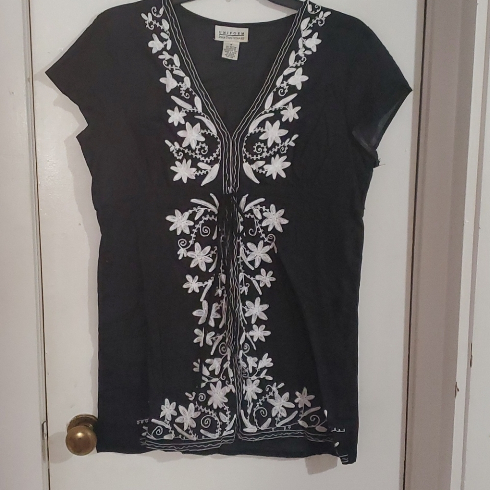 Embroidered babydoll